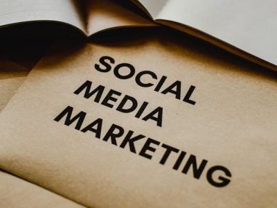 Close-Up Shot of a Social Media Marketing Text on an Envelope
